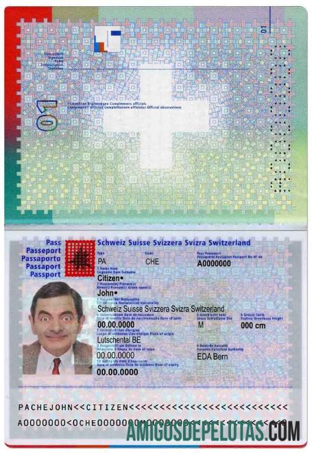 Passaporte Suíço modelo